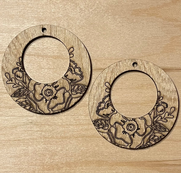 Dragon Wings Blank Wood Earrings. DIY jewelry. Unfinished laser cut wo –  Wicked Gold