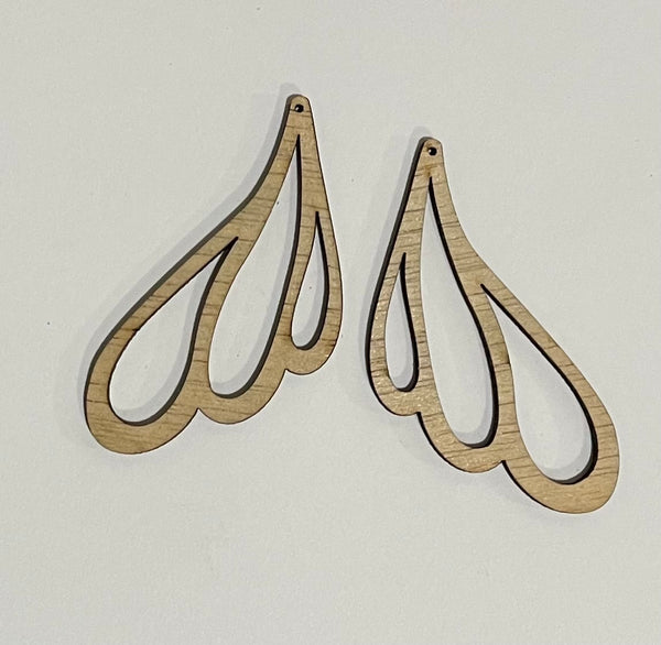 Earring Blanks DIY Wood Earring Blanks DIY Craft Earrings Laser Cut Wood  Earrings Unfinished Wood Jewelry Blanks