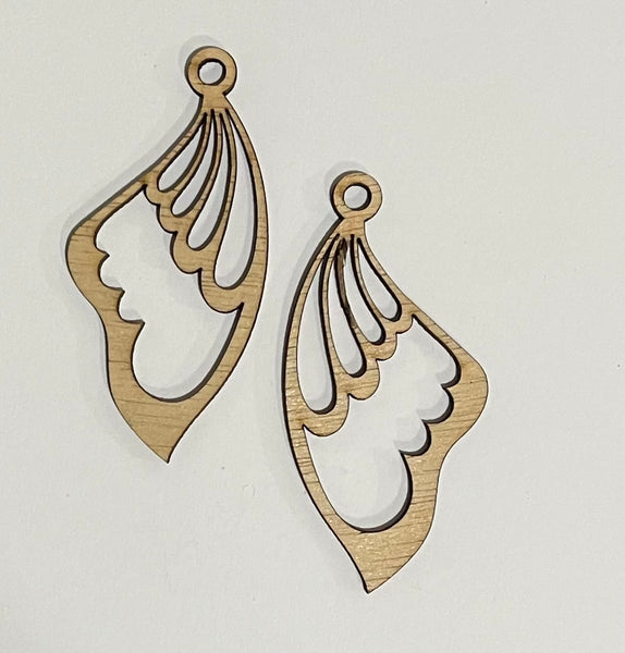 Macramé earring blanks, earring supplies, wood blanks – Mylaseredgoods