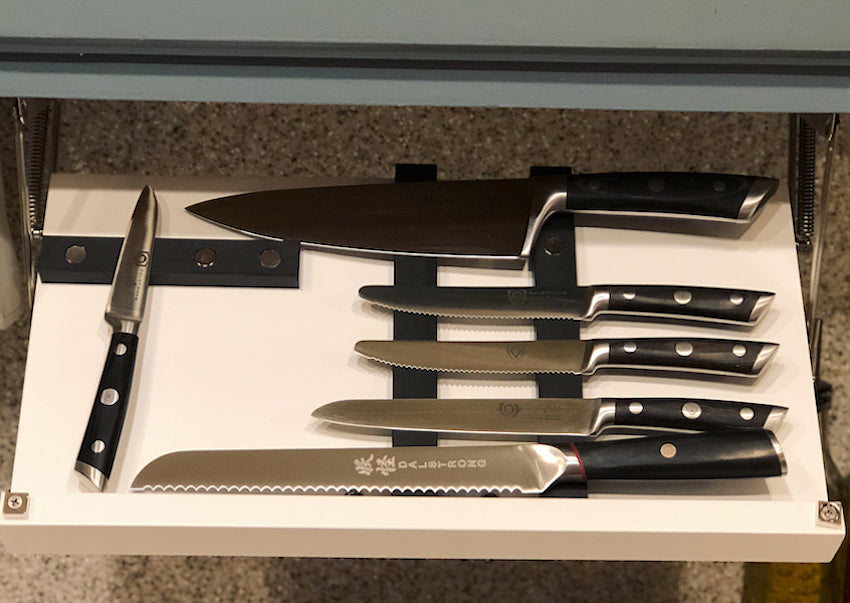 Under Cabinet Knife Storage