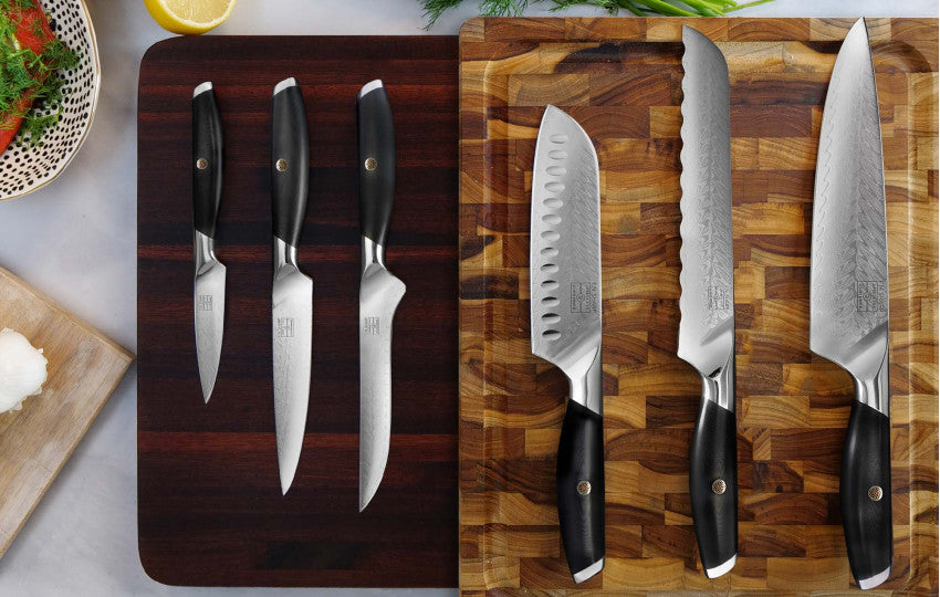 CHOLYS Professional Damascus Pattern Kitchen Knife Set of 3pcs 🍽️🔪 –  Cholys