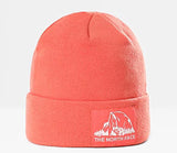 THE NORTH FACE DOCK WORKER RECYCLED BEANIE EMBERGLOW ORANGE