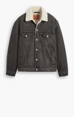 levi's gray sherpa jacket