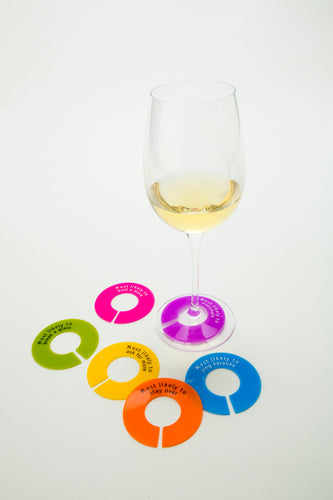 Old School Wine Charms – Champagne Cotton