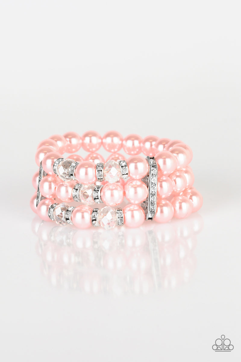 Paparazzi's Undeniably Dapper - Pink Pearl bracelet ~ Coming Soon – CGM ...