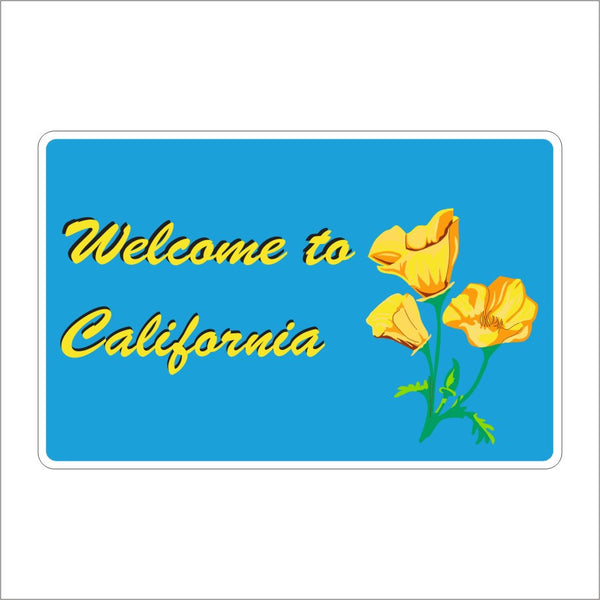 G10b Ca Welcome To California Sign Main Street Signs Athaco Inc