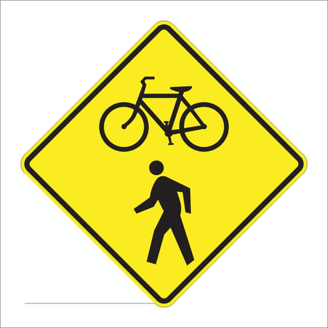 W11-15 COMBINATION BIKE AND PED CROSSING SIGN – Main Street Signs ...