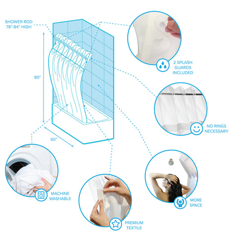 SPACE Expanding Shower Liner