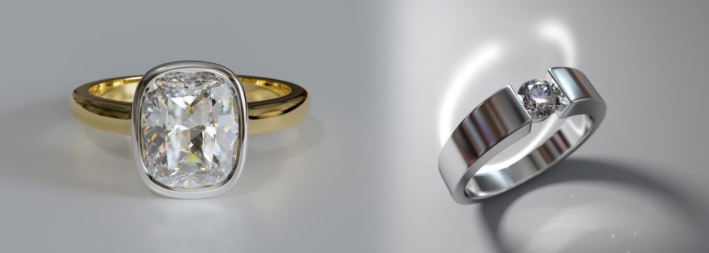 bezel ring and tension ring