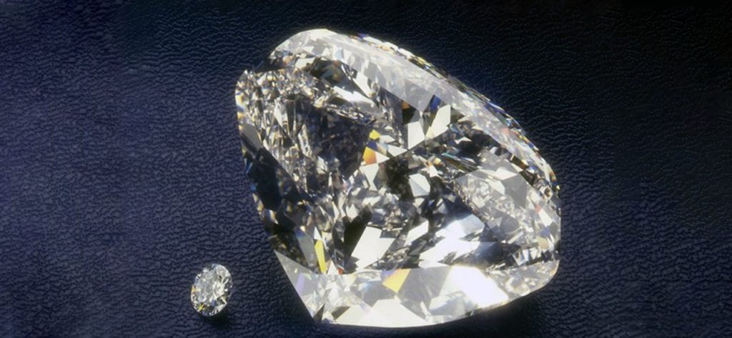 the Centenary Diamond compared to small diamond