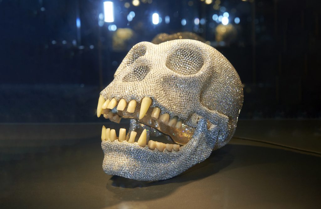 diamond monkey skull