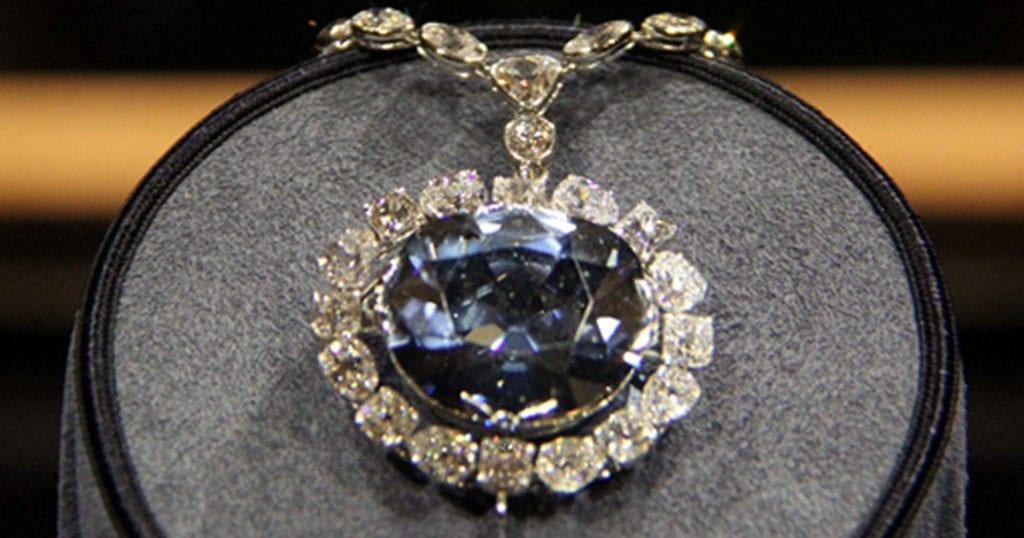 Blue Hope Diamond on Exhibition at the National Museum of Natural History