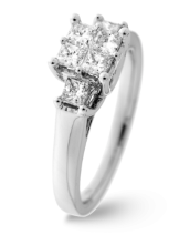 diamond ring, engagement, jewelry, diamond, white gold