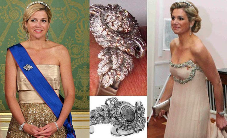 Queen Maxima wears the diamond watch quite often