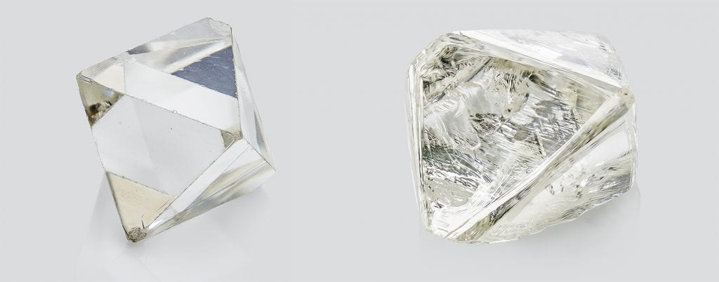 vvs rough diamond and pique rough diamond