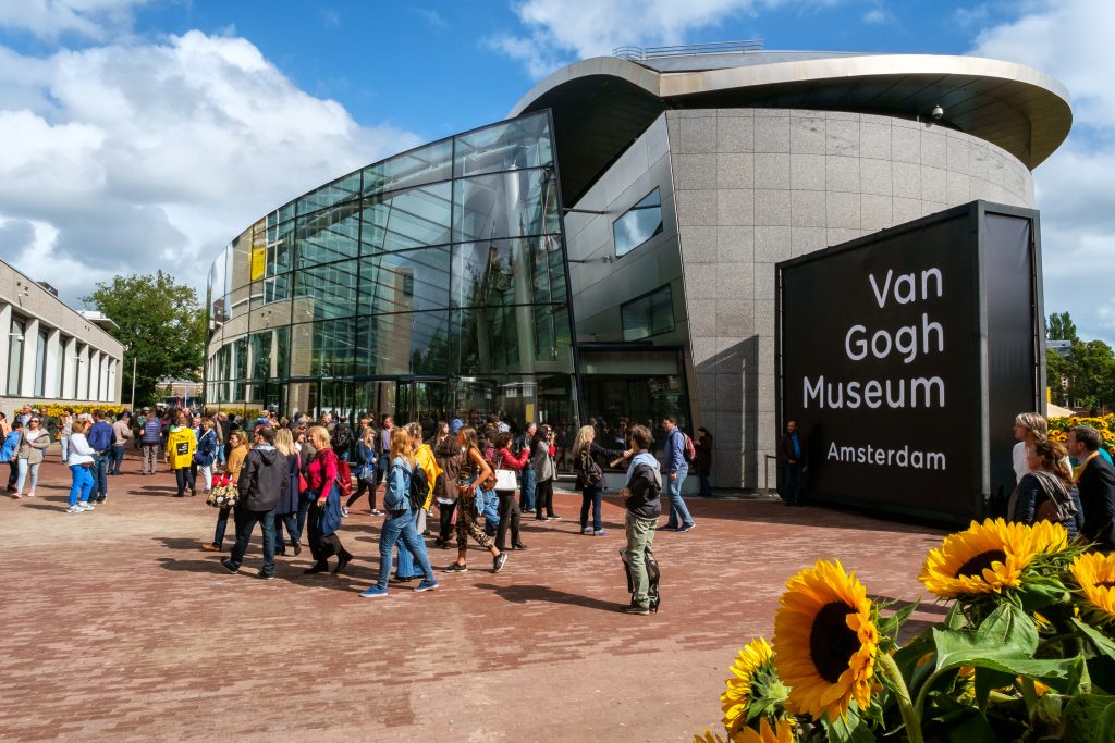 front view of the van gogh museum