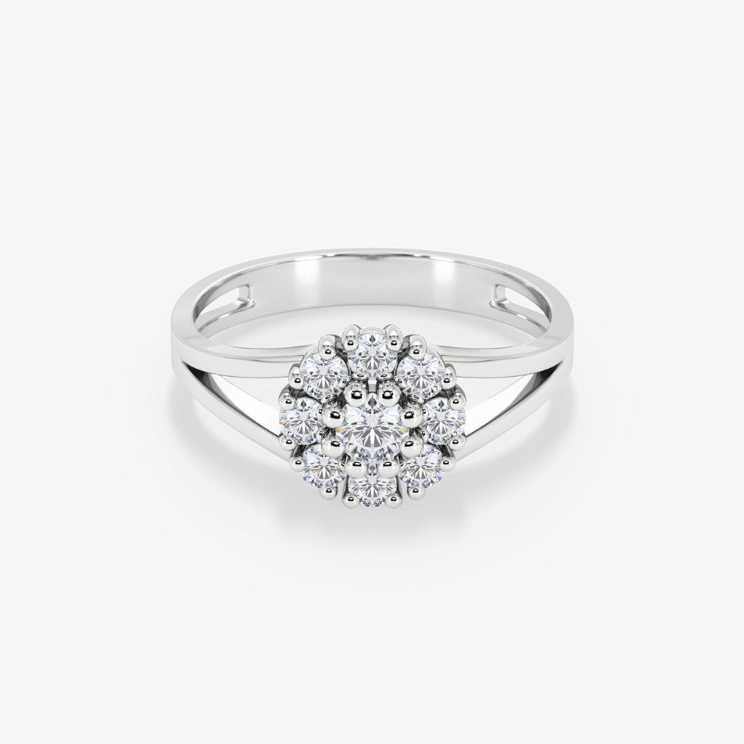 Miriam 18K Gold Floral Ring (big) - Royal Coster Diamonds