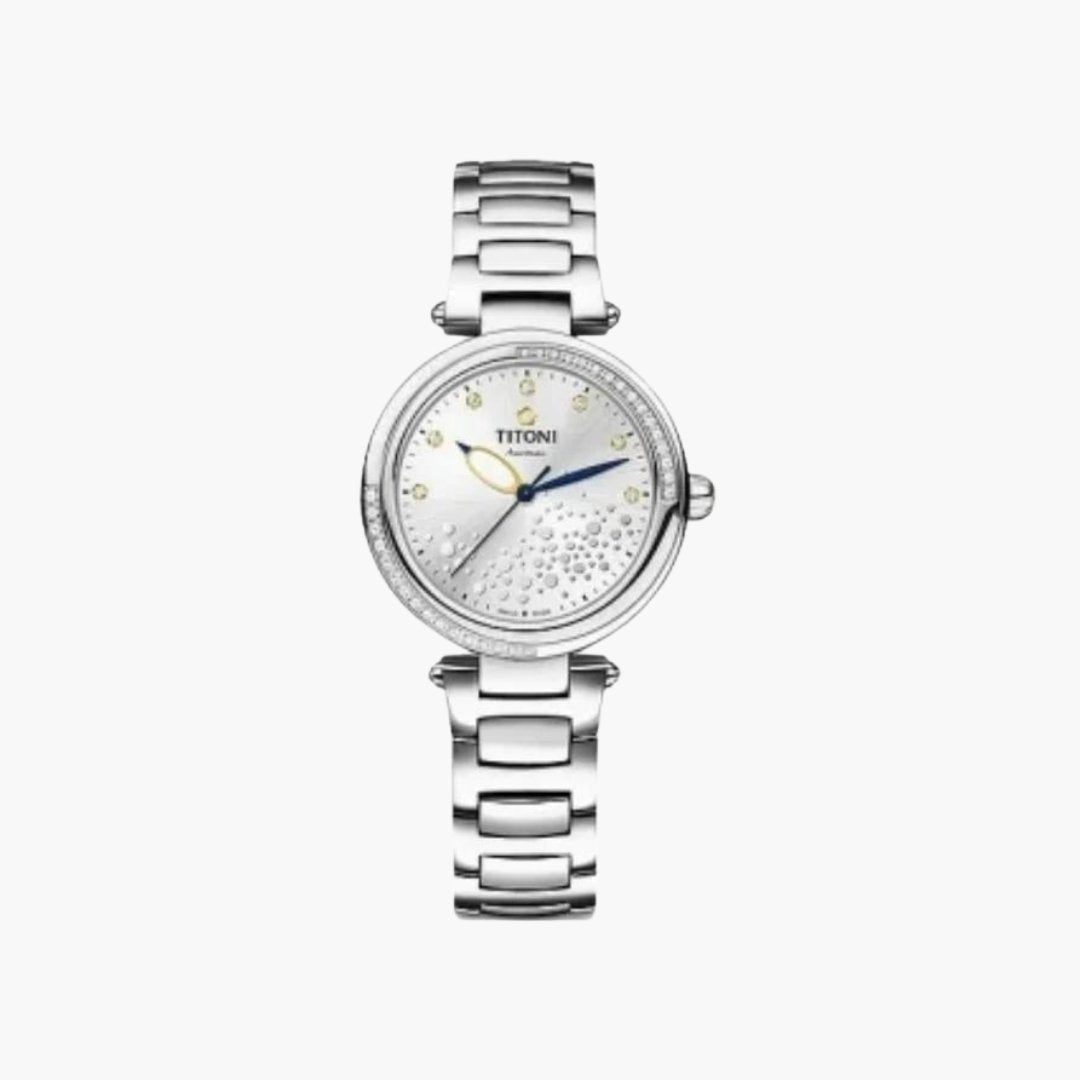 Miss Lovely Automatic 33.5Mm Silver Dial - Royal Coster Diamonds