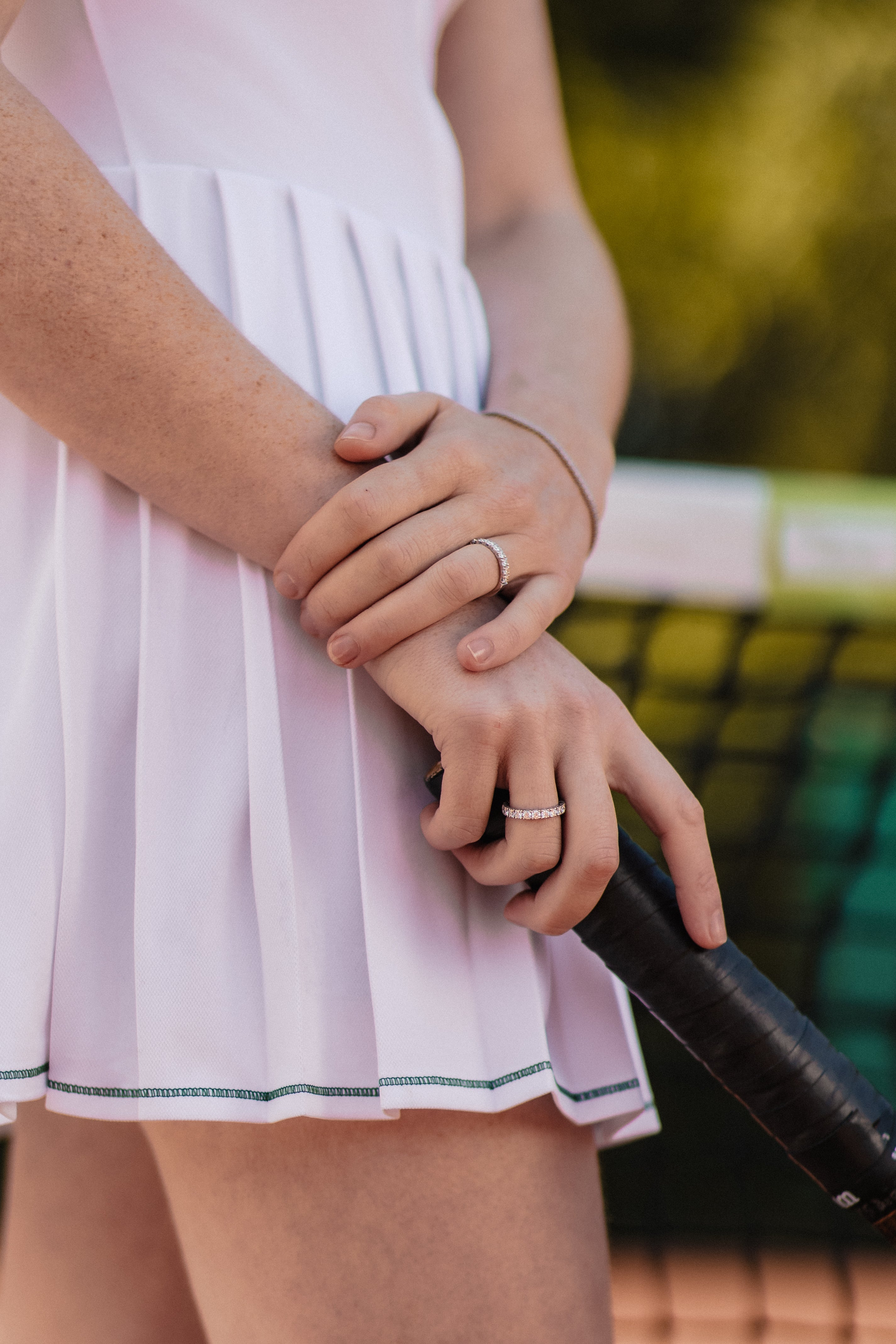 Tennis Half Eternity Ring White Gold - Royal Coster Diamonds