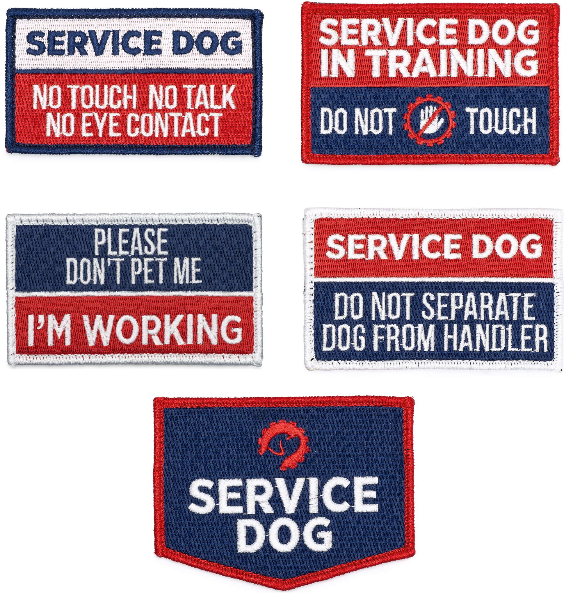 Embroidered Specialty Service Dog Patches