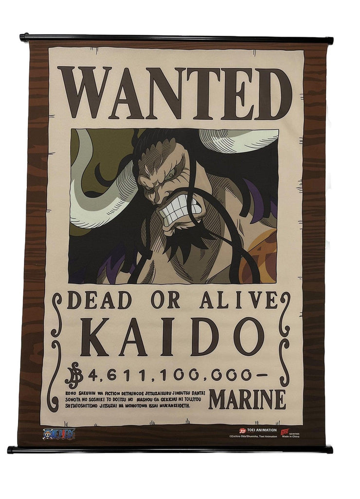 Generisch One Piece Anime Beast Pirates [Black Style] Wanted Posters Kaido King  Queen Jack