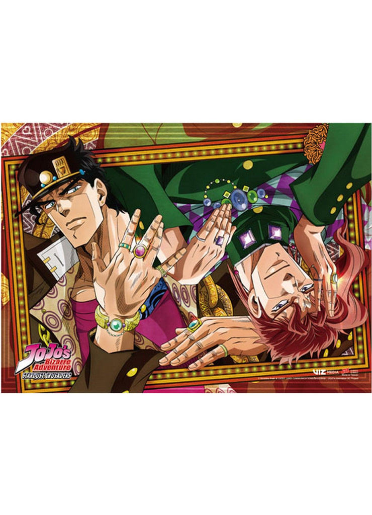 Great Eastern Entertainment JoJo S3 - Jotaro & Star Platinum Sublimation  Throw Blanket