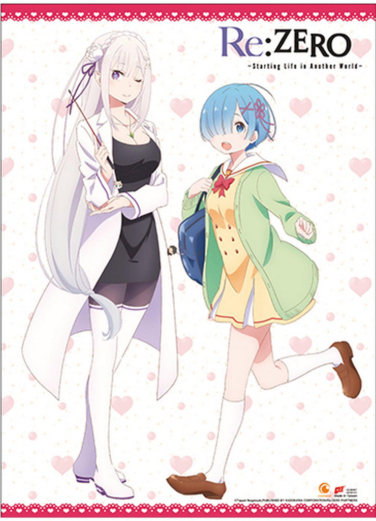 RE:ZERO REM & RAM WALL SCROLL