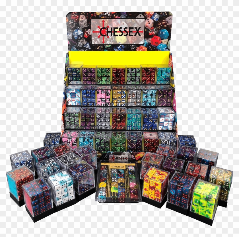 Chessex 16mm D6 Dice Block - 12 Dice Set - Luminary
