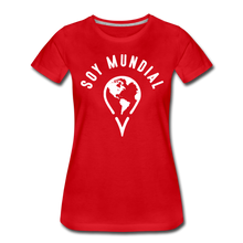 Load image into Gallery viewer, Soy Mundial Women’s Premium T-Shirt - red
