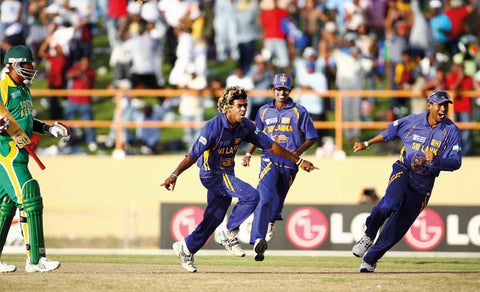 Cricket World Cup 2007 Lasign Malinga celebrating