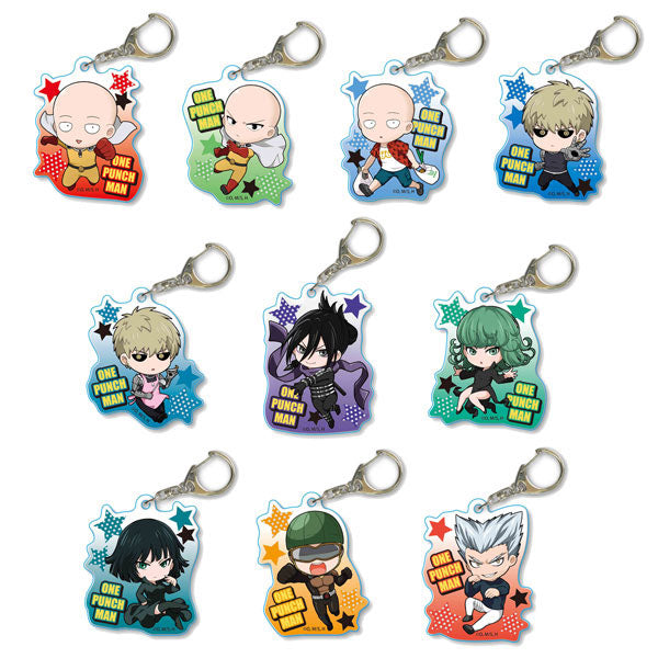 One Punch Man - Pukasshu Acrylic Keychain Set of 10 (pre-order)--0