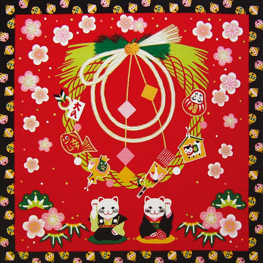 Seasonal furoshiki - New year--0