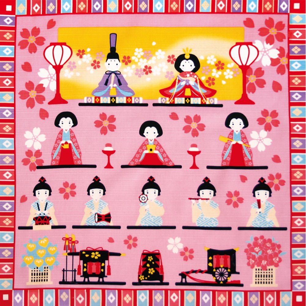 Seasonal furoshiki - Hina Matsuri--0