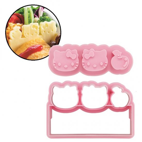 Hello Kitty Mini Cutter Balan Mold for Bento--1