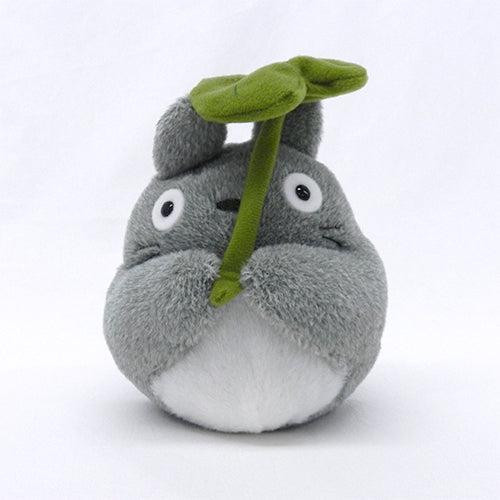 Fluffy Otedama Totoro avec une feuille - Taille  M--0