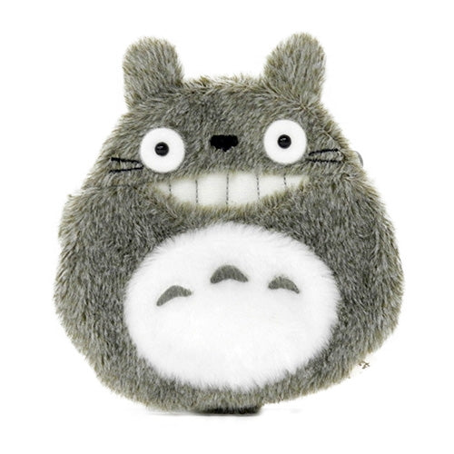 Fluffy Coin Purse Laughing Totoro--0