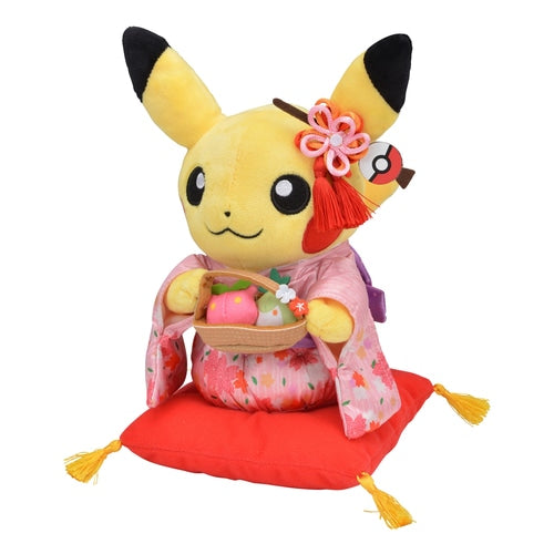 Peluche Pikachu Hannari Tea Party - Femelle--1