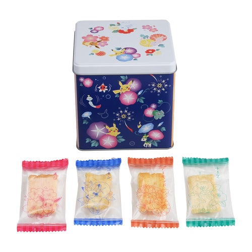 Arare (snack) Pokémon "Haru Natsu Aki Fuyu" (metal box)--0