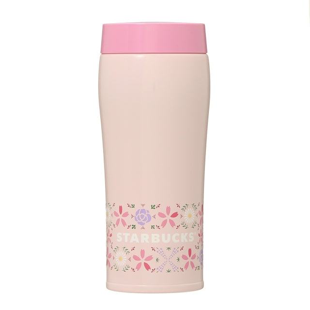 Starbucks Sakura 2021 - Stainless Bottle Floral Tile 360ml--0