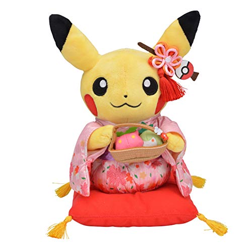 Peluche Pikachu Hannari Tea Party - Femelle--0