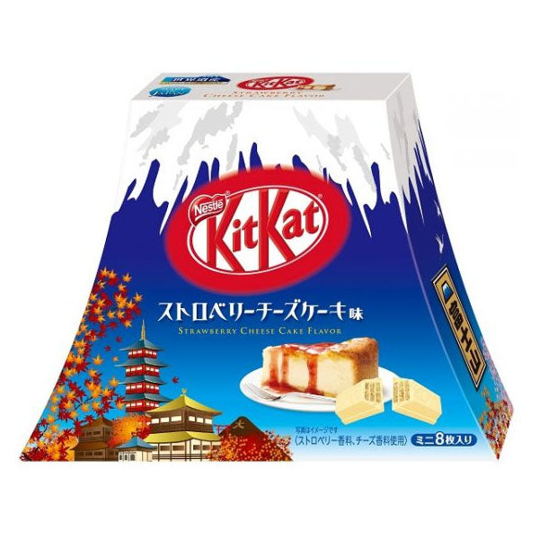 KitKat mini - Cheesecake à la Fraise (boîte de 8, design Mont Fuji Momiji)--0