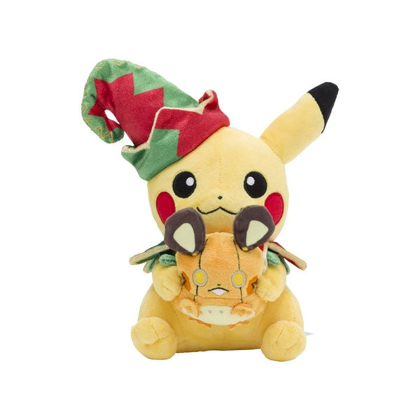 Peluche "Pokémon Christmas Toy Factory" - Pikachu & Dedenne--0