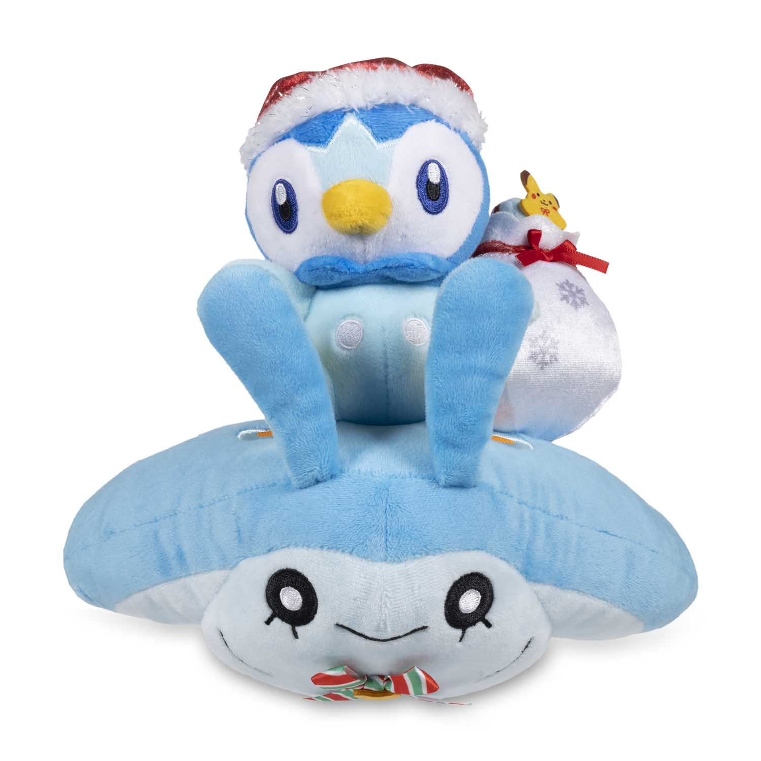 Peluche "Pokémon Christmas in the Sea" - Tiplouf & Babimanta--0