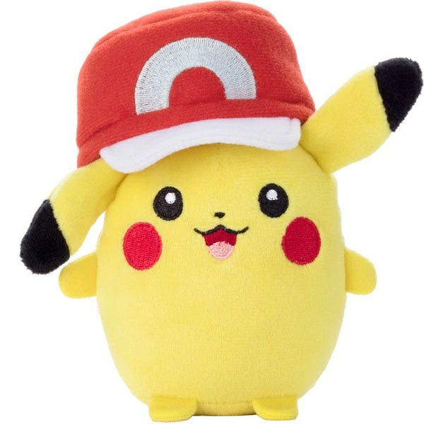 Pokémon Mocchi Mocchi Mini Peluche Pikachu (casquette de Kalos)--0