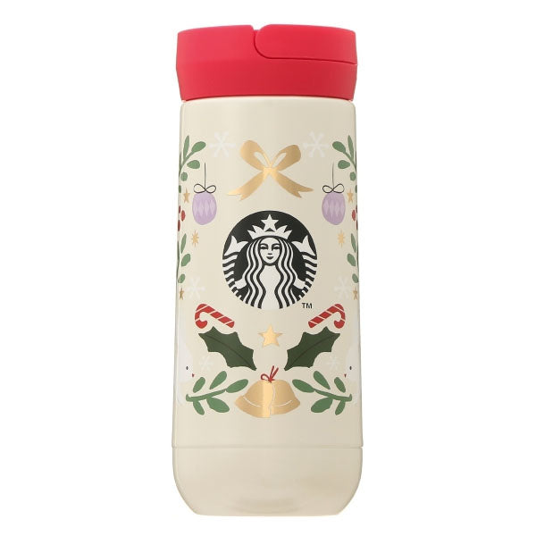 Starbucks Holiday 2021 - Stainless Bottle Holy Bell 355ml--0