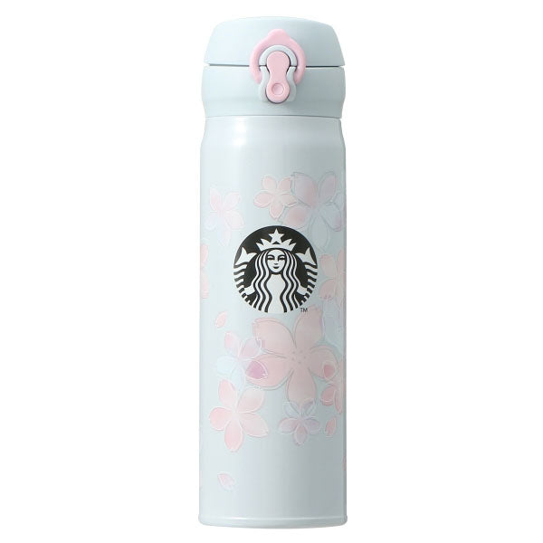 Starbucks Sakura 2022 - Bouteille Inox Handy Bleu 500ml--0