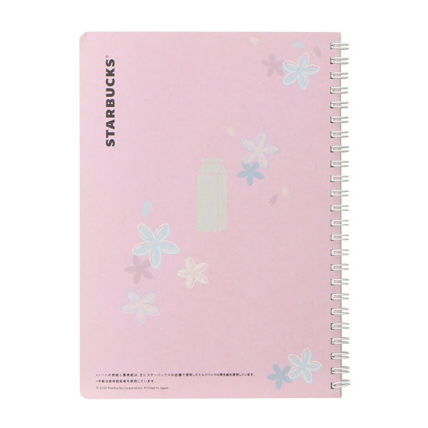 Starbucks Sakura 2022 - Campus Ring Notebook Pink--1