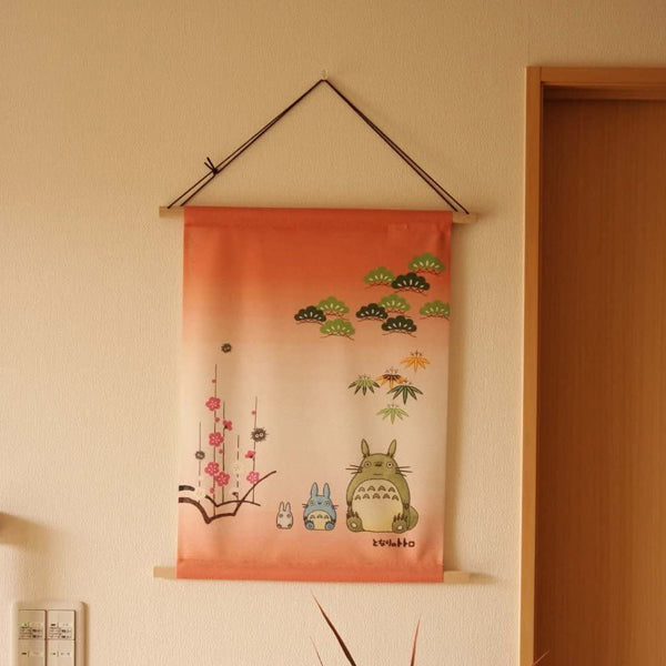 My Neighbor Totoro Tapestry - Pine, Bamboo and Plum--1