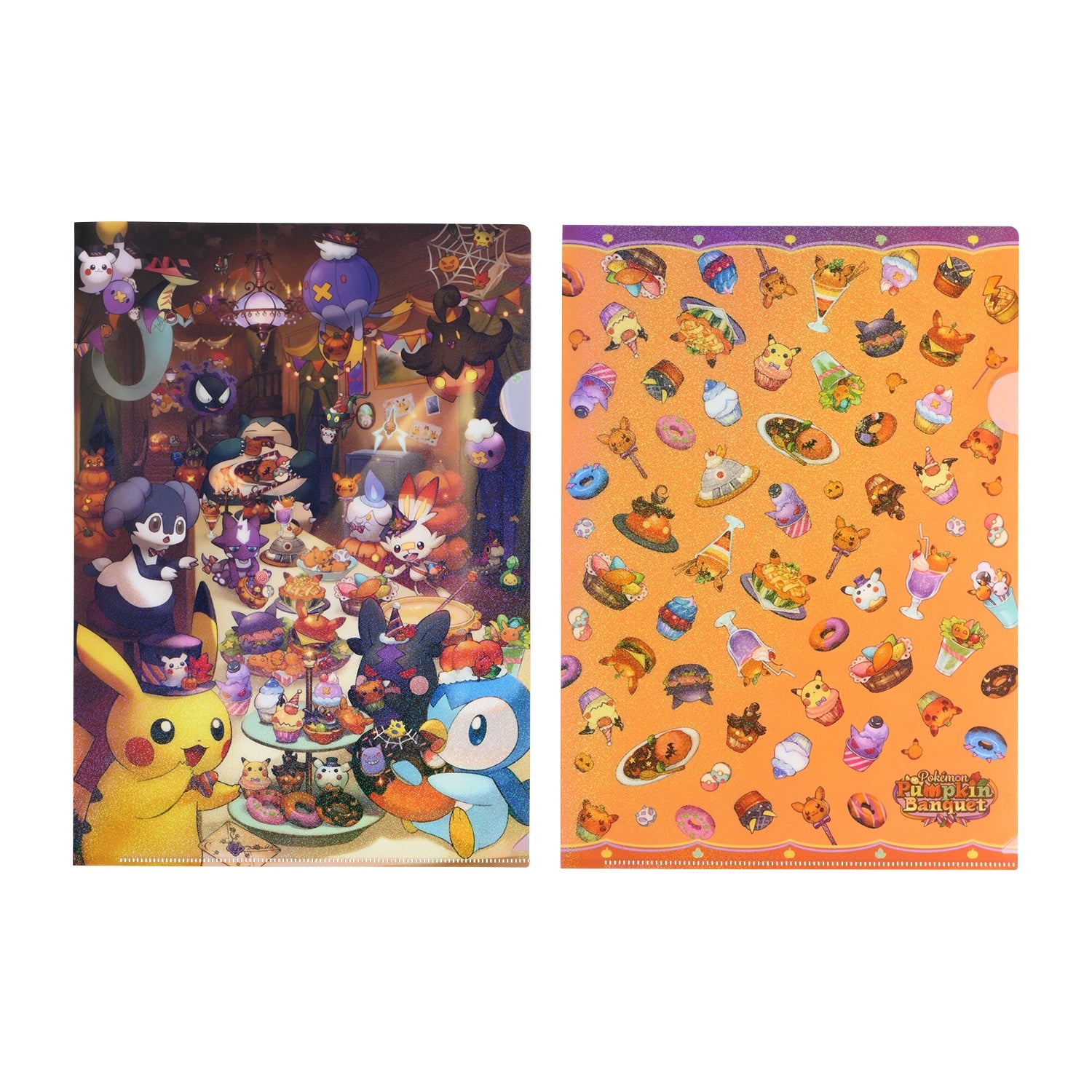 Clear File (set of 2) "Pokémon Pumpkin Banquet"--0