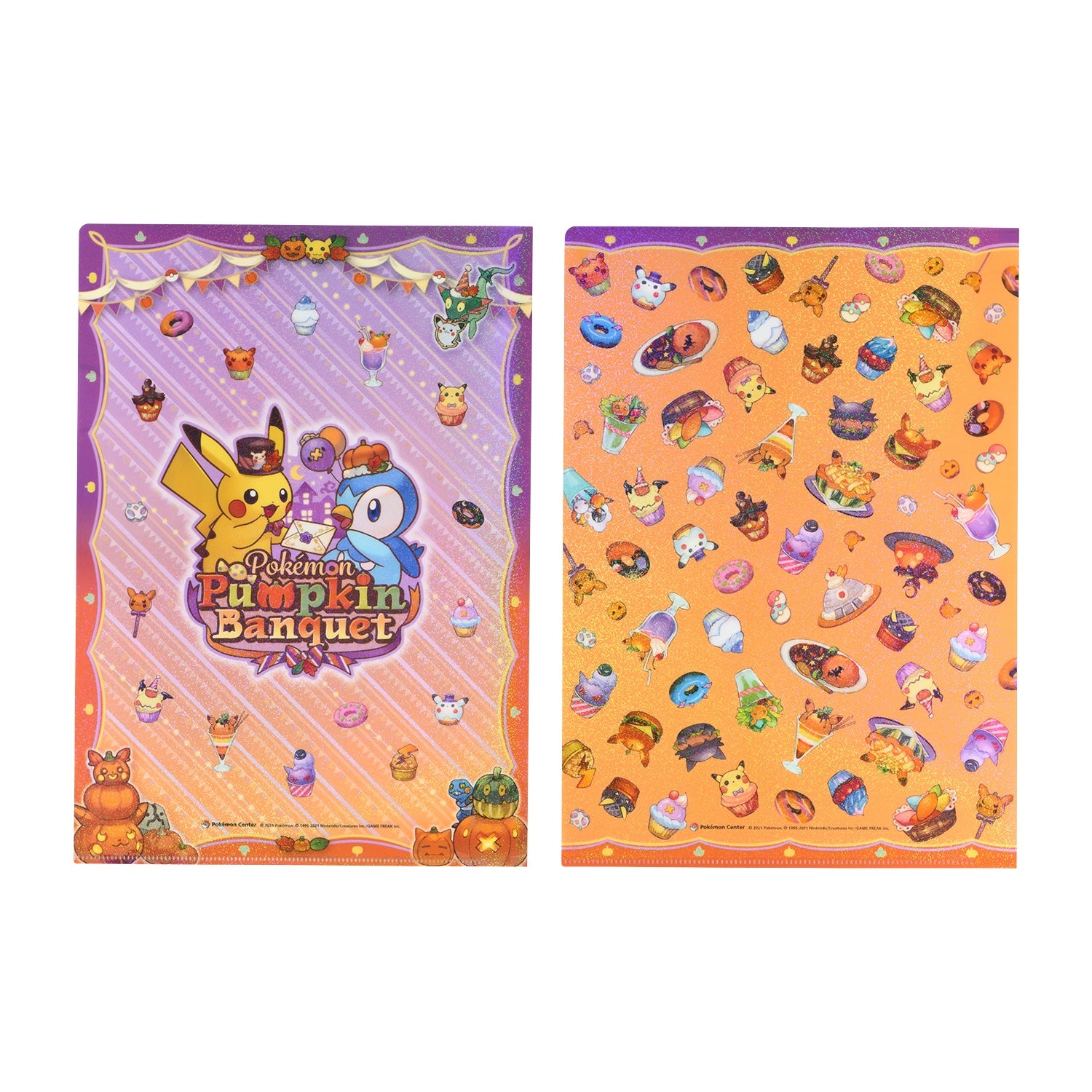 Clear File (set of 2) "Pokémon Pumpkin Banquet"--1